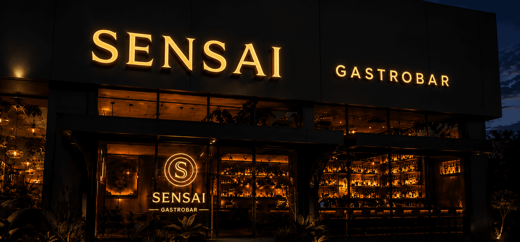 Ambiente do Sensai Gastrobar